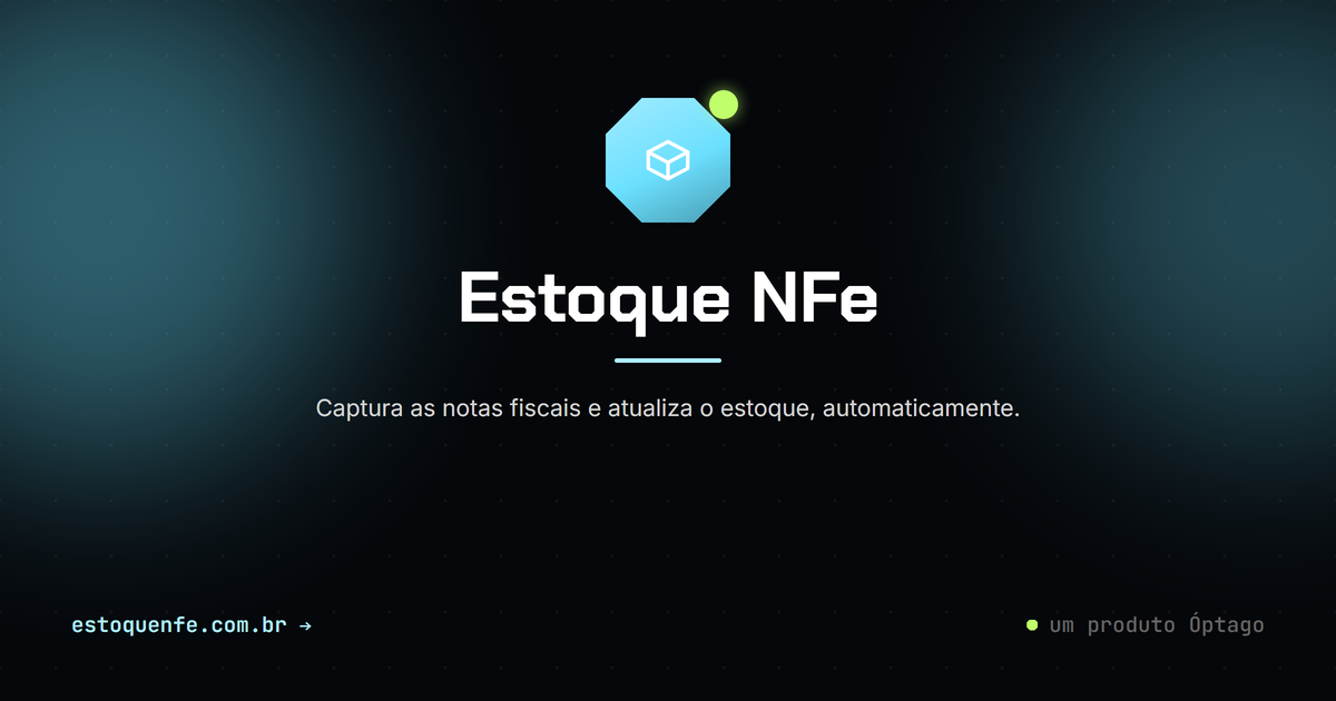 Prévia do sistema Estoque NFe